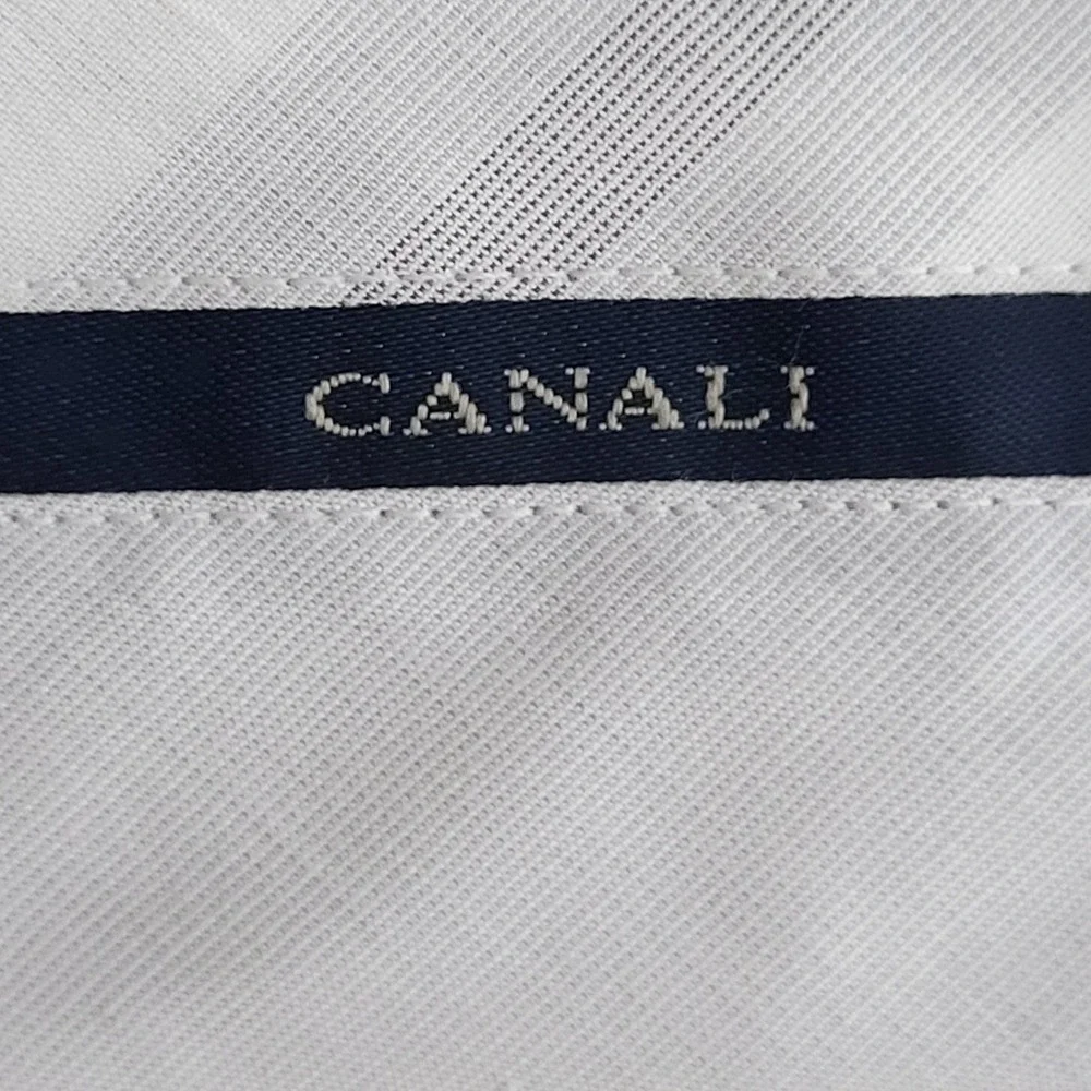 Canali Dress Pants Pleated Trousers Mens 36x28 Tan Wool Made in Italy Luxury